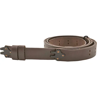 M1907 Military Style Sling Dated 1942 Dark Leather - World War Supply