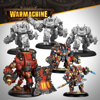 Warmachine: Khador Annihilators Command Cadre - Steamforged Games