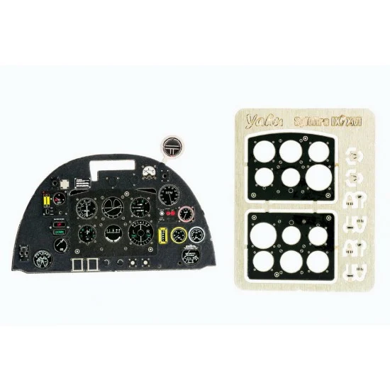 Yahu YMA3221 1/32 Supermarine Spitfire Mk.IX Late Instrument Panel for Tamiya kit - Model Planes
