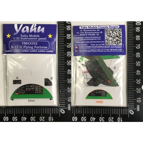 Yahu YMA3252 1/32 Boeing B-17G Flying Fortress Instrument Panel for Hong Kong Models