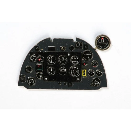 Yahu YMA4804 1/48 Supermarine Spitfire Mk.Vb Early Instrument Panel for Airfix/Tamiya kits - Model Planes