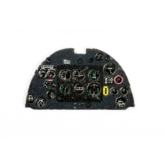 Yahu YMA4827 1/48 Spitfire Mk.VII / Mk.VIII / Early Mk.IX Instrument Panel for Eduard/ICM - Model Planes