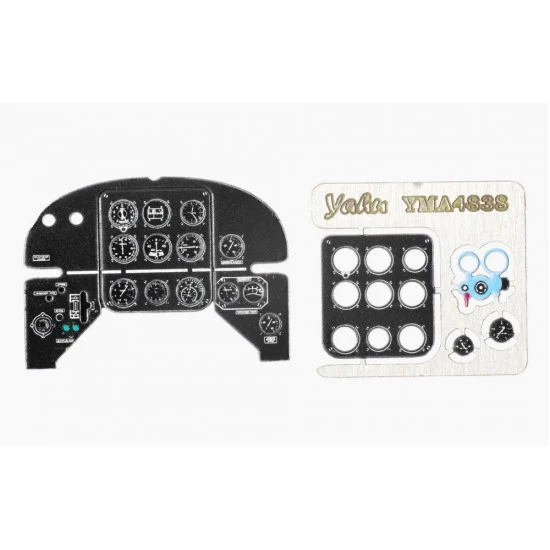 Yahu YMA4838 1/48 Yakovlev Yak-3 Early Instrument Panel for Eduard/Zvezda kit