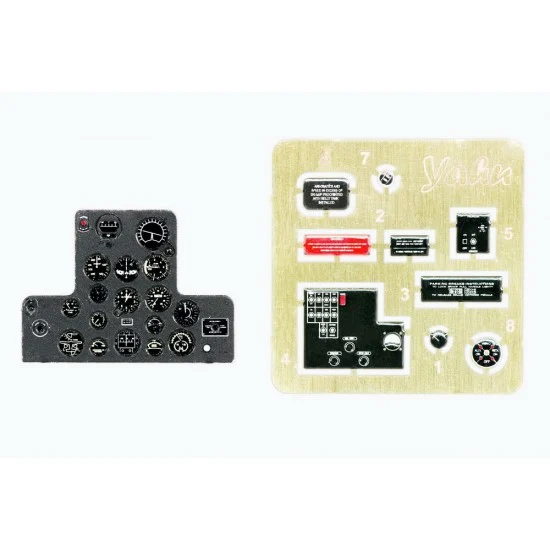Yahu YMA4842 1/48 Curtiss P-40 Tomahawk Instrument Panel for Airfix kit