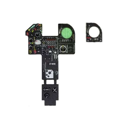 Yahu YMA4850 1/48 Dassault Mirage F.1CT Instrument Panel for Kitty Hawk kit - Model Planes