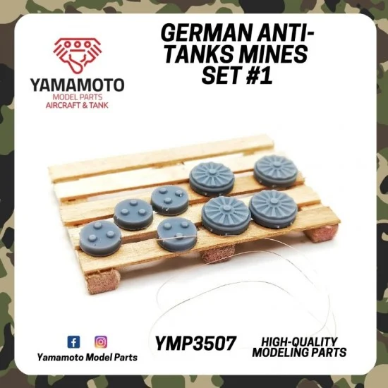 Yamamoto YMP3507 1/35 German Anti-Tank Mines Set 1