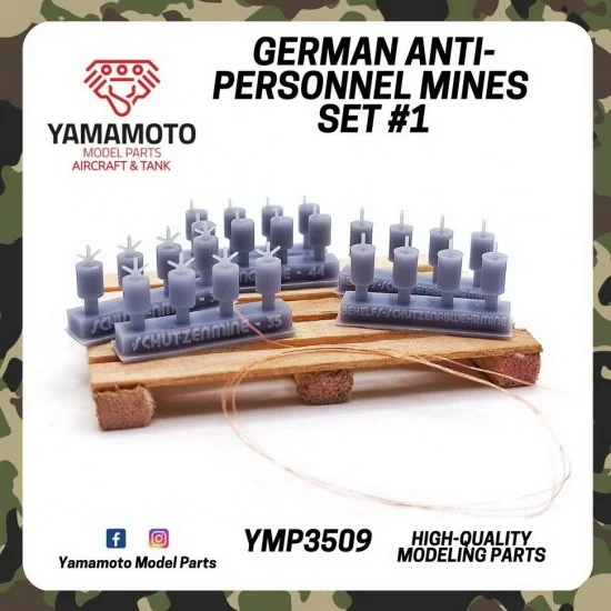 Yamamoto YMP3509 1/35 German Anti-Personnel Mines Set 1