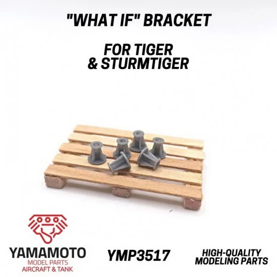 Yamamoto YMP3517 1/35 "What If" Tiger/ Sturmtiger Bracket (6pcs) - Military Vehicles & Tanks