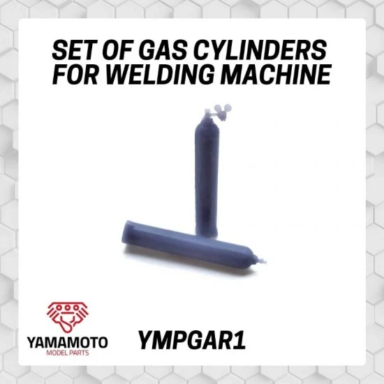 Yamamoto YMPGAR1 1/24 Gas Cylinder Set for Welding Machine - Model Cars