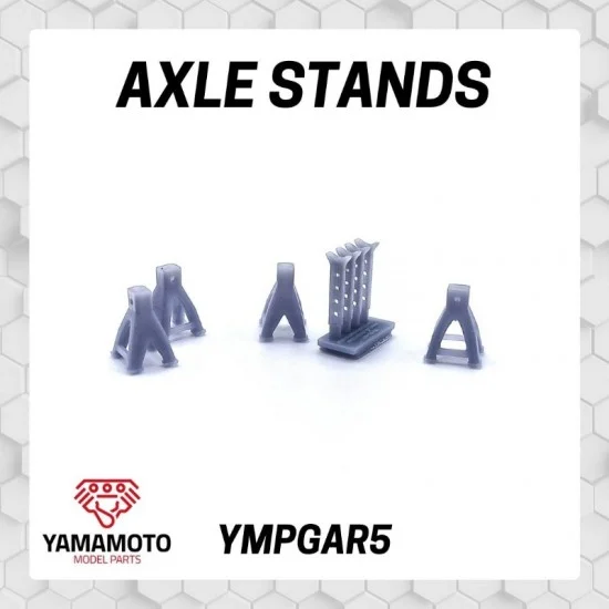 Yamamoto YMPGAR5 1/24 Axle Stands - Model Cars