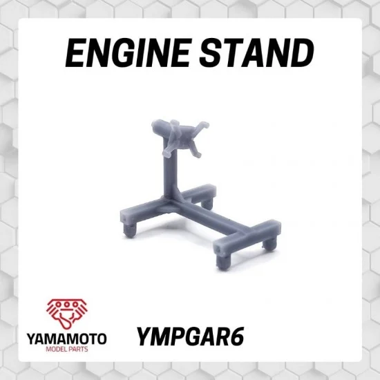 Yamamoto YMPGAR6 1/24 Workshop Engine Stand - Model Cars