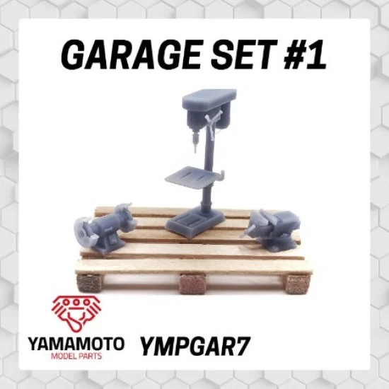 Yamamoto YMPGAR7 1/24 Garage Set #1 - Workshop Tools #1