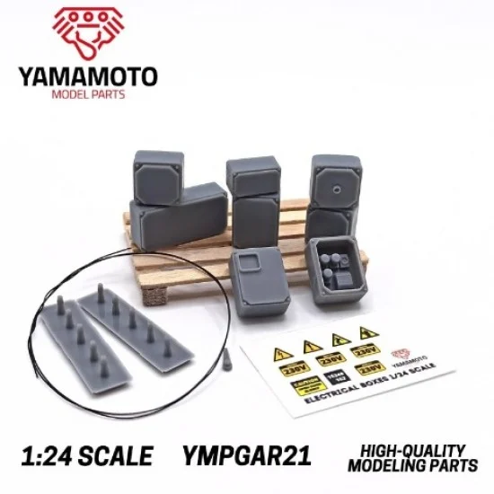 Yamamoto YMPGAR21 1/24 Electrical Boxes Kit No.1 - Model Cars