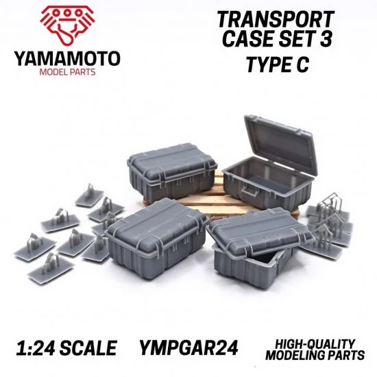 Yamamoto YMPGAR24 1/24 Transport Case Set 3 - Type C (4pcs)