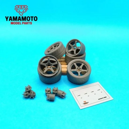 Yamamoto YMPRIM21 1/24 Advan Racing GT4 18' Prokit and Tyres (4 wheels) - Model Cars