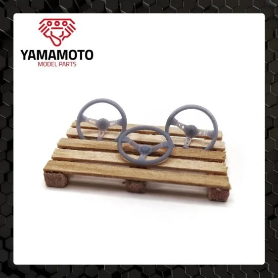 Yamamoto YMPTUN22 1/24 Sport Steering Wheel Set x3 - Model Cars
