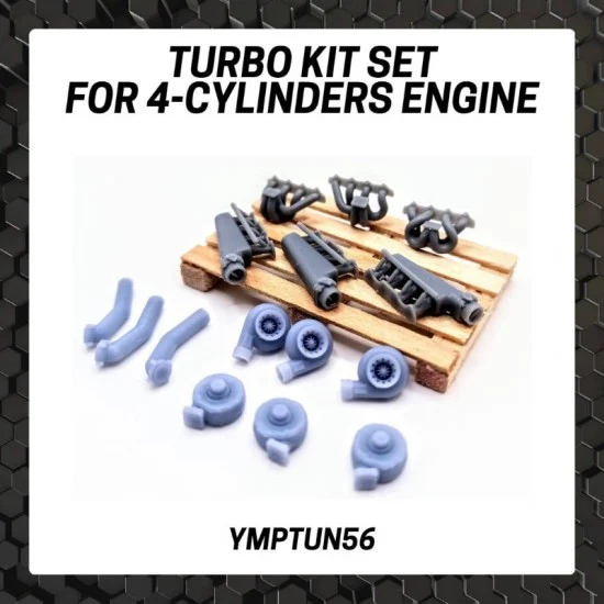Yamamoto YMPTUN56 1/24 4-Cylinders Engine Turbo Kit