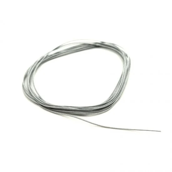 Yamamoto YMPTUN64 1/24 Braided Hose Line Silver 0.4mm (length 2m) - Model Cars