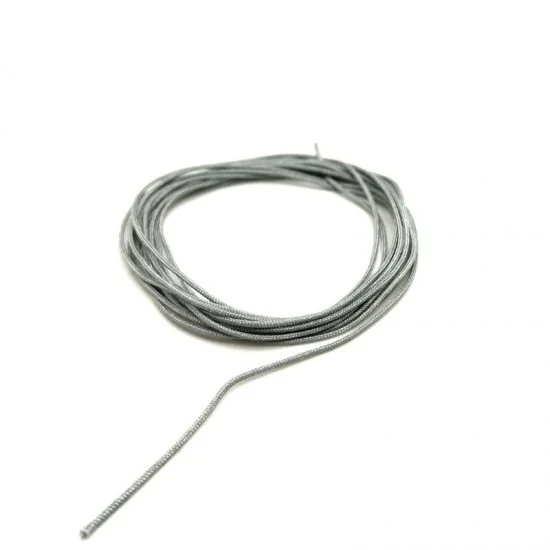 Yamamoto YMPTUN66 1/24 Braided Hose Line Silver/Gray 0.8mm (length 2m) - Model Cars