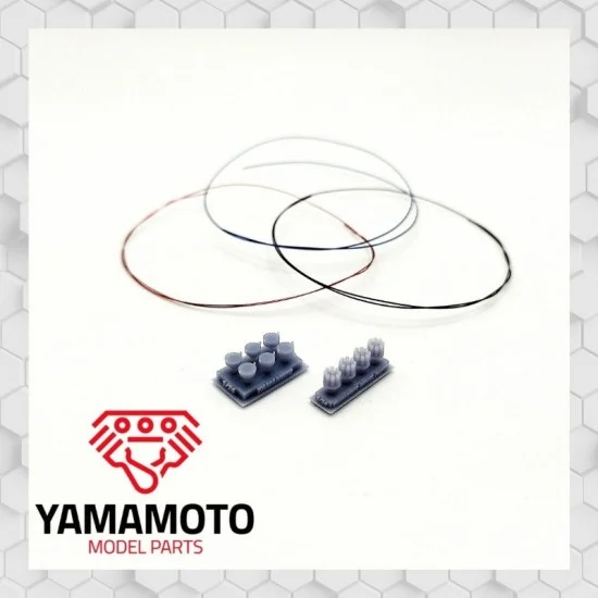 Yamamoto YMPTUN72 1/24 4 Distributors for 8 Cylinder Engines - Model Cars