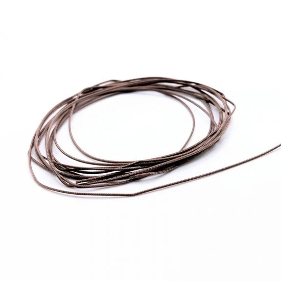 Yamamoto YMPTUN93 1/24 Braided Hose Line Brown 0.8mm (length 2m) - Model Cars