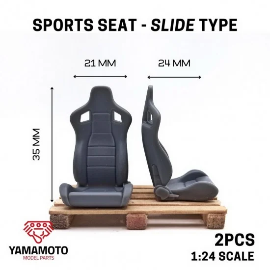 Yamamoto YMPTUN113 1/24 Sport Seats - Slide Type (2pcs)