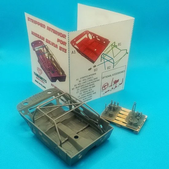 Yamamoto YMPTUN138 1/24 Nissan Silvia S13 Stripped Interior For Tamiya #24078 - Model Cars