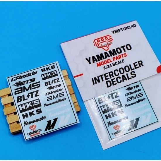 Yamamoto YMPTUN140 1/24 Intercooler Decal set 1 - Model Cars