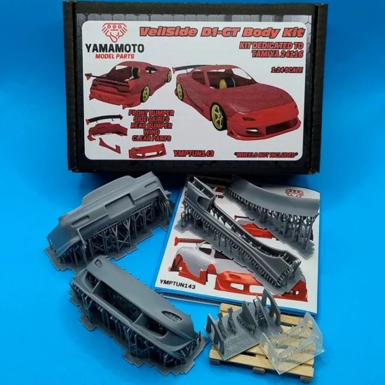 Yamamoto YMPTUN143 1/24 VeilSide D1-GT Body kit for Tamiya Mazda RX-7 #24116