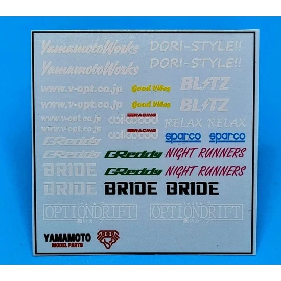 Yamamoto YMPTUN144 1/24 JDM Decal set 1 - Model Cars