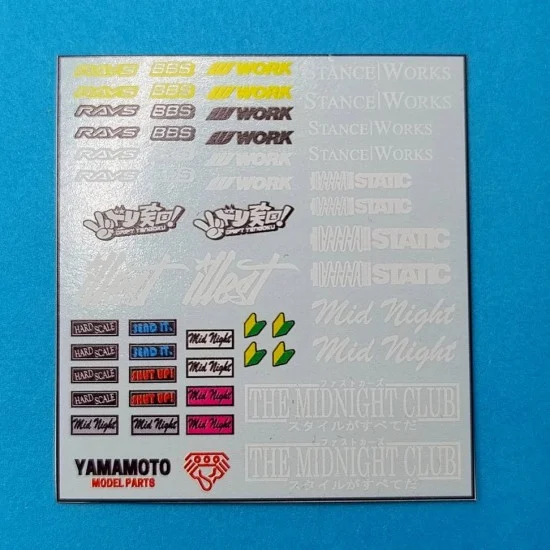 Yamamoto YMPTUN150 1/24 JDM Decal Set 2 - Model Cars