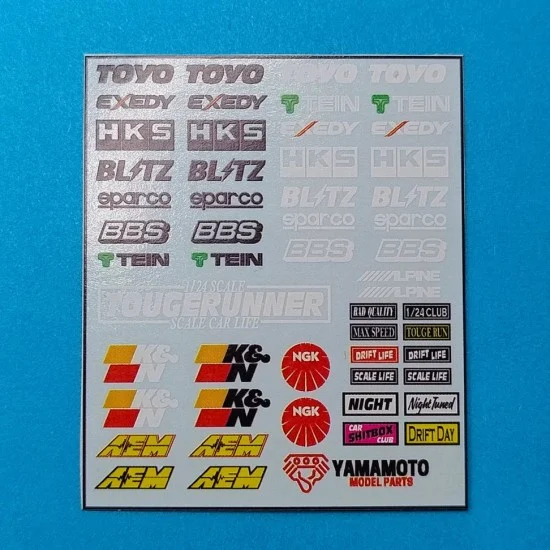 Yamamoto YMPTUN151 1/24 TUNER Decal Set 1 - Model Cars