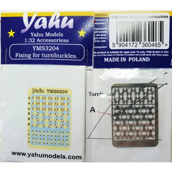 Yahu YMS3204 1/32 Fixing for Turnbuckles - Model Planes
