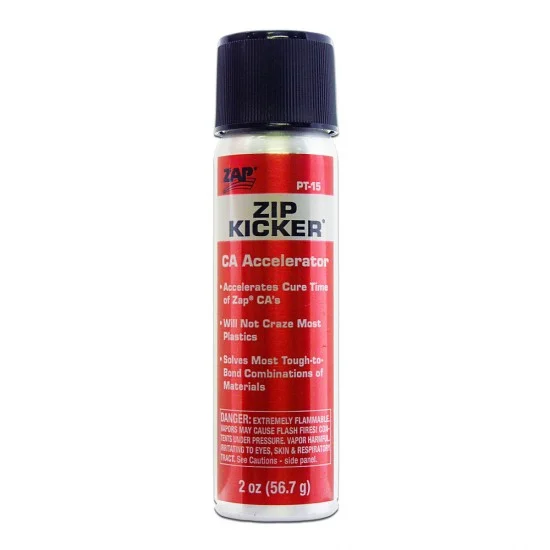 ZAP PT15 Zap Zip Kicker (CA Accelerator) Aerosol/Spray Can (2 oz / 56.6 g) - Hobby Tools & Supplies