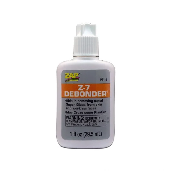 ZAP PT16 Zap Z-7 CA (Cyanoacrylate) Debonder (1 fl oz / 29.5ml)