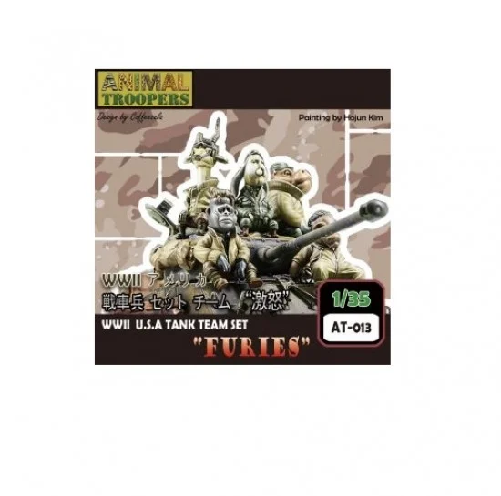 Tori Factory AT-013 1/35 Animal Troopers Series - WWII US Tank Team Set "FURIES" (5 figures)