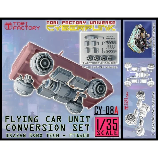 Tori Factory CY-08A 1/35 Tori Factory Cyberpunk - Flying Car Conversion Unit Vladimir Motors FT160