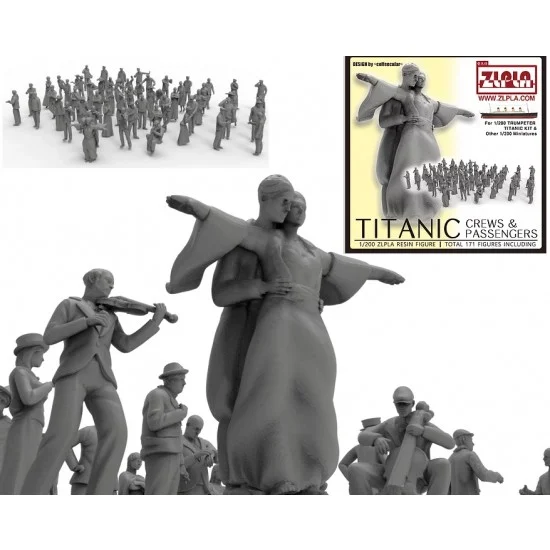 Tori Factory FS-01 1/200 Figures for Ship - TITANIC Crews & Passengers (171 figures) for Trumpeter kit #03713