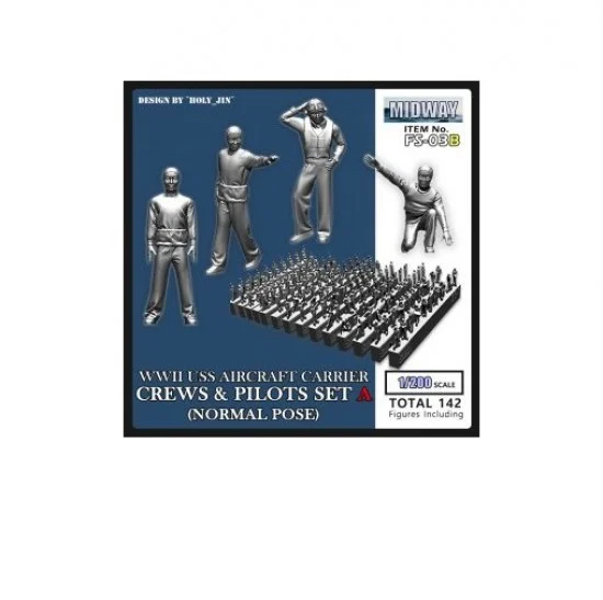 Tori Factory FS-03B 1/200 US Navy Aircraft Carrier Crews & Pilots "Normal Pose" (142 Figures)
