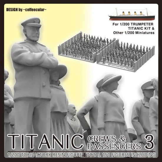 Tori Factory FS-06 1/200 Titanic Crews and Passengers Set Vol. 3