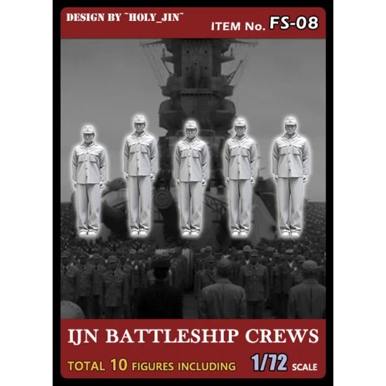 Tori Factory FS-08 1/72 IJN Yamato Crews (10 figures) for Takom Yamato Main Turret kits