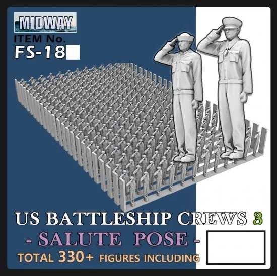 Tori Factory FS-18B 1/200 US BattleShip Crews-3: Salute (330 figures)