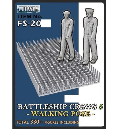 Tori Factory FS-20B 1/200 US BattleShip Crews #5 - Walking Pose (330 figures)