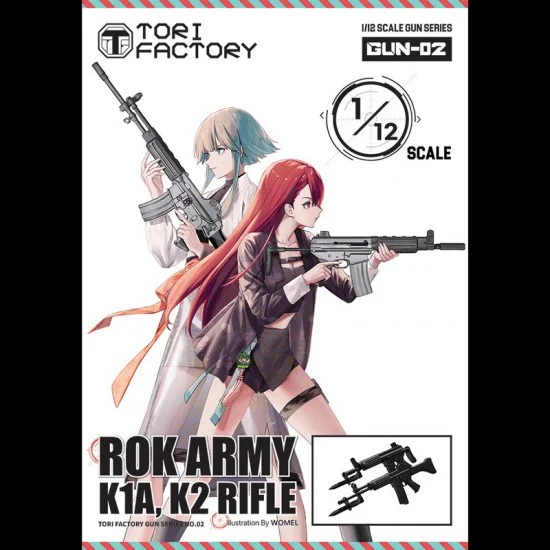 Tori Factory GUN-02 1/12 Korean Army K1A & K2 Rifle