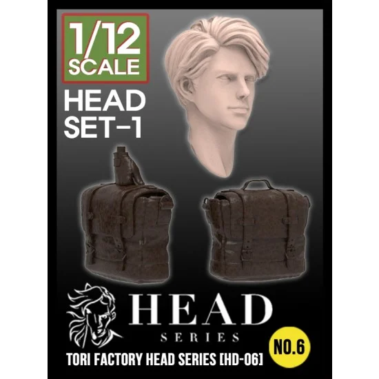 Tori Factory HD-06 1/12 Head Series #1 Head & Bags for Tamiya Street Rider kits
