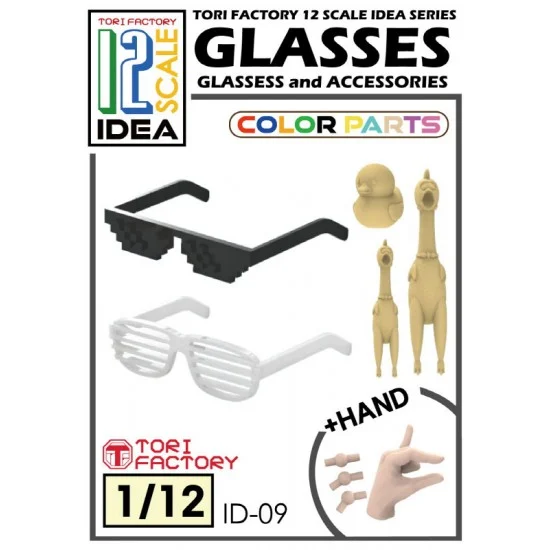 Tori Factory ID-09 Suglasses and Accessories for 1/12 Figures