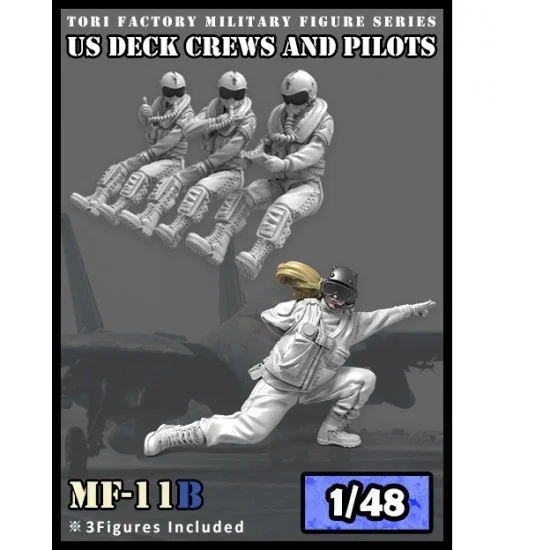 Tori Factory MF-11B 1/48 US Deck Crews and Pilots (3 figures)