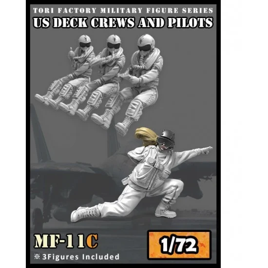 Tori Factory MF-11C 1/72 US Deck Crews and Pilots (3 figures)