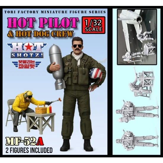 Tori Factory MF-52A 1/32 Hot Pilot and Hotdog Crews (2 figures)
