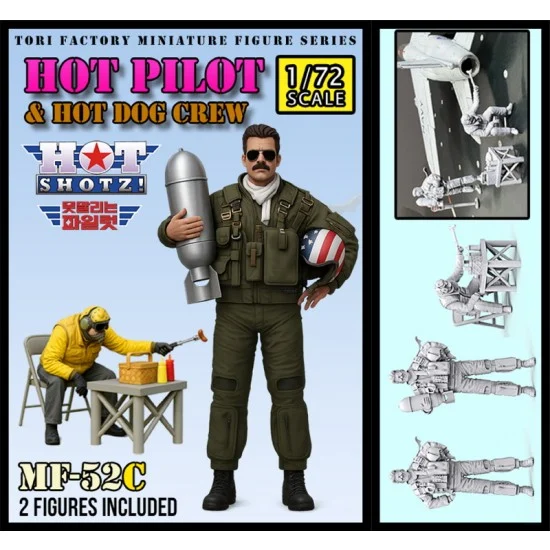 Tori Factory MF-52C 1/72 Hot Pilot and Hotdog Crews (2 figures)